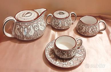 Servizio da Te Ceramica Deruta