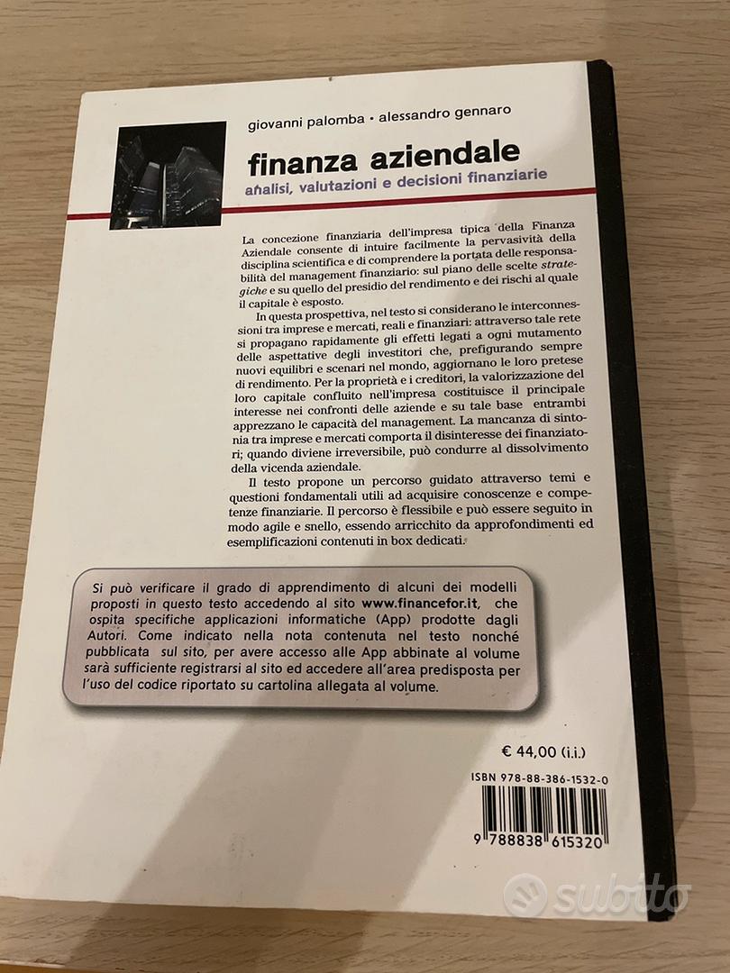 libro finanza aziendale - Libri e Riviste In vendita a Roma