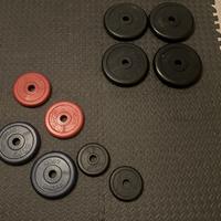 Set dischi / pesi gommati 28mm