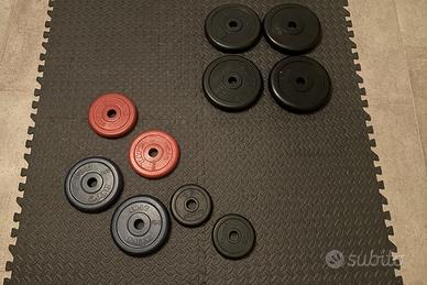 Set dischi / pesi gommati 28mm
