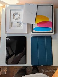 iPad 10gen 64gb wifi  come nuovo Argento + Cover