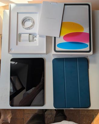 iPad 10gen 64gb wifi  come nuovo Argento + Cover