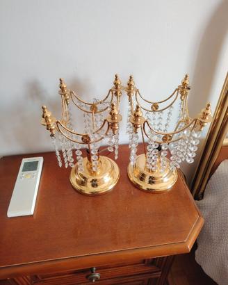 Coppia Abat-Jour / Lampade da Comodino Vintage