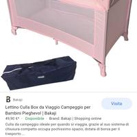 Lettino da campeggio