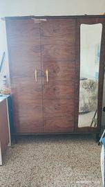 armadio antico con specchiera inizio 900