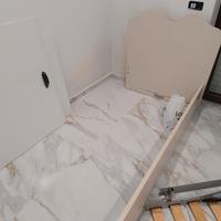 letto singolo a cassettone 