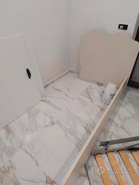 letto singolo a cassettone 