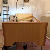 Letto elettrico completo, materassino antidecupito