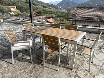 Tavolo e sedie per esterni Greenwood