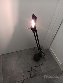 Lampada metallo nero alogena ufficio 