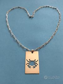 Collana argento zodiaco