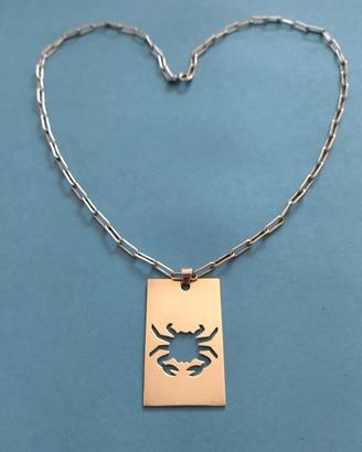 Collana argento zodiaco