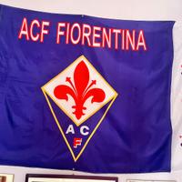 Fiorentina bandiera grande 130x90 vintage appesa