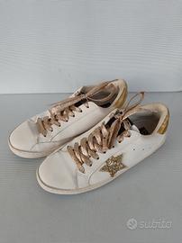 Scarpe ZhUOCaiZi Super Star White Gold Glitter 39