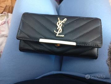 portafoglio donna grande YSL