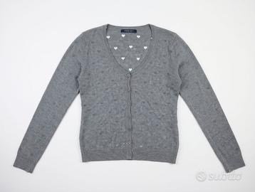 Cardigan grigio scollo a V Extra Me S/M