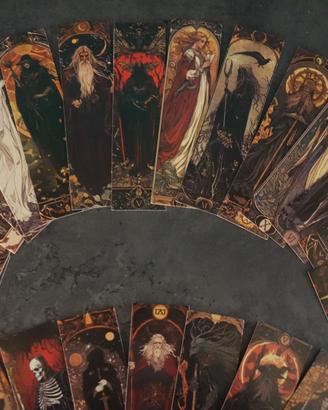 Segnalibro 30 pz stile“Gotico-Medievale-Tenebroso”