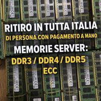 MEMORIE SERVER DDR3 / DDR4 / DDR5