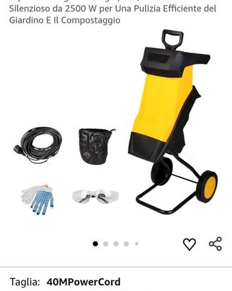 biotrituratore con lama nuova