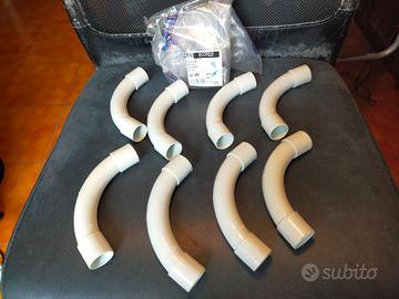 Raccordo tubo-tubo curva 90° D25 - 8 pezzi