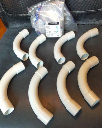 Raccordo tubo-tubo curva 90° D25 - 8 pezzi