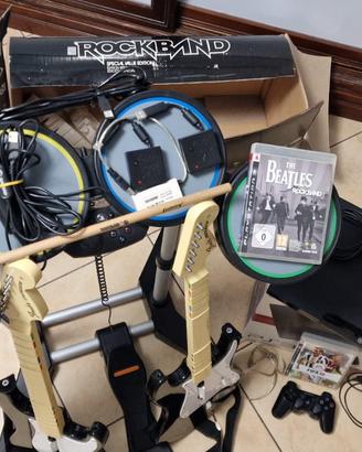LOTTO COMPLETO PS3 ROCK BAND FUNZIONANTE..!!