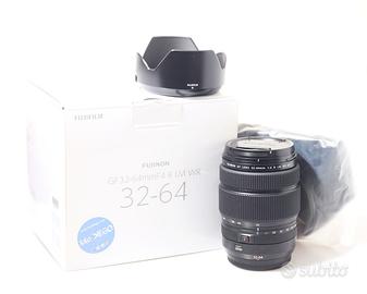 OBIETTIVO FUJI GF 32-64 MM F/4 R LM WR. GARANZIA.