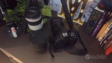 canon 650d + varie focali