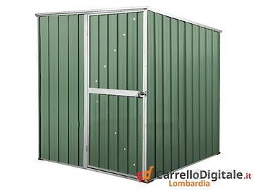 Box da giardino lamiera 175x185cm 2,92mq verde