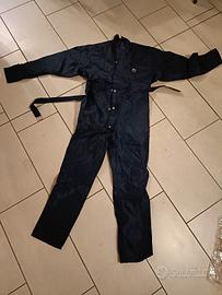 Tuta anti pioggia per moto blu scuro Nava