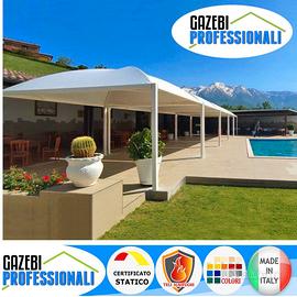 Copertura gazebo 6x6 cupola pvc bianco CERTIFICATO