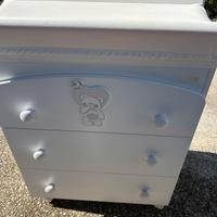 Fasciatoio mobiletto con vasca