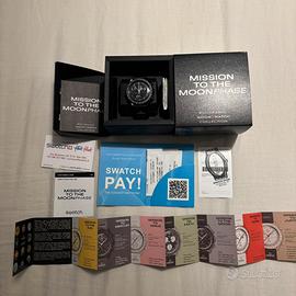 Omega X Swatch Misson To The Moonphase Black