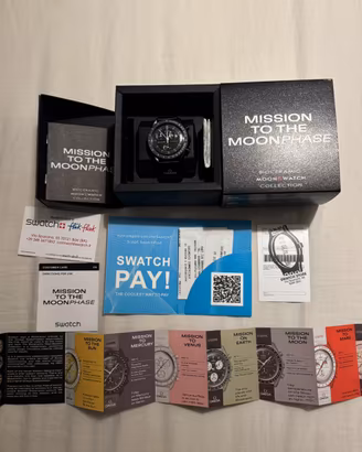 Omega X Swatch Misson To The Moonphase Black