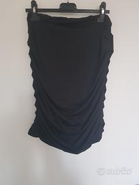 minigonne nere elasticizzate
