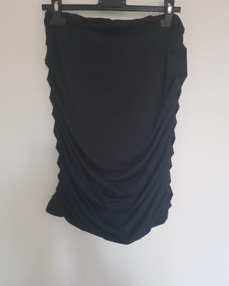 minigonne nere elasticizzate