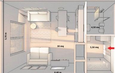 Monolocale arredato vicino al centro di Varese