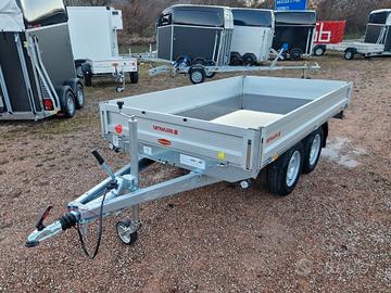 Carrello rimorchio auto doppio asse 4 metri