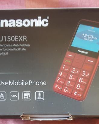 Panasonic kx-tu150 rosso cellulare anziani nuovo
