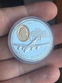 Canada 20 dollari 1990 925 oncia argento