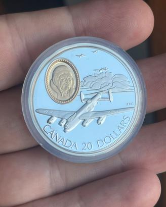 Canada 20 dollari 1990 925 oncia argento