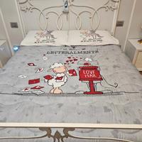 letto in ferro battuto con baldacchino 
