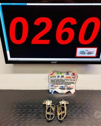 Pedane poggiapiedi honda cr 125 - 250 - 500 telaio