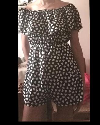 tutina donna a pantaloncino 