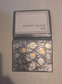 Divisionale Italia 1987 Leopardi con 2 argenti