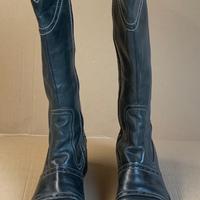 Stivali da donna in pelle grigio antracite – 39