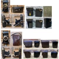 Lotto 4 macch fotografiche Kodak Ensign Icaf Filma