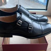 Sacrpe stringate Testoni Double Monk