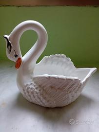 cigno in ceramica vintage