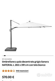 Ombrellone a palo decentrato